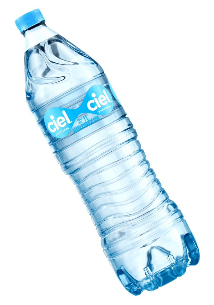 botella de agua ciel